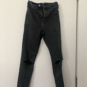 Top shop denim jeans - washed out black